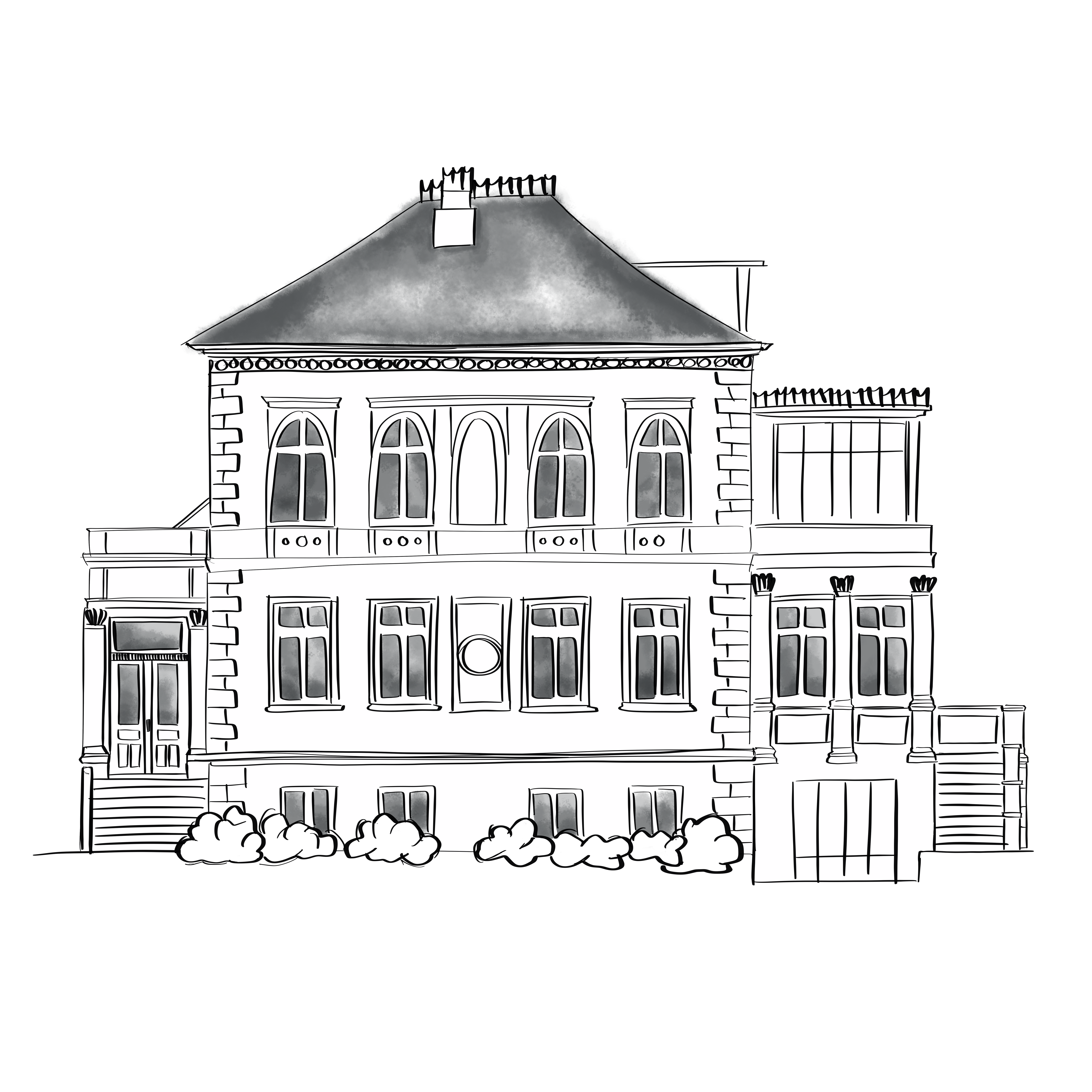 hildebrandt-illustration_Designershouse Landpartie Herrenhaus